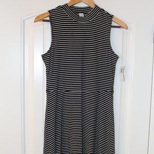 Old Navy Faux Turtleneck Dress - Striped